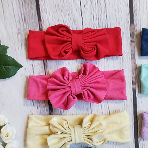 Bundle of 8 - Baby Big Bow Headbands - Picture 10 of 12